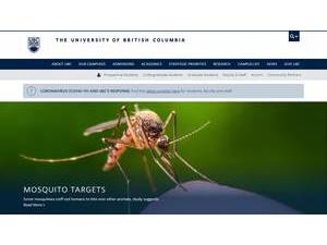 The University of British Columbia's Website Screenshot