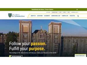 The College of St. Scholastica's Website Screenshot