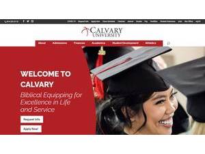 Calvary University's Website Screenshot