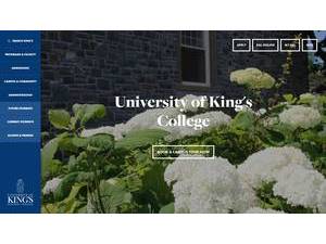 University of King's College's Website Screenshot