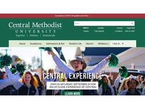 Central Methodist University's Website Screenshot