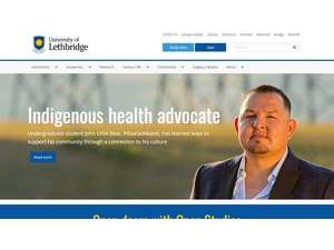 University of Lethbridge's Website Screenshot