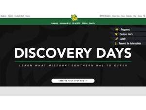 Missouri Southern State University's Website Screenshot