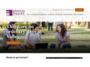 Missouri Valley College's Website Screenshot
