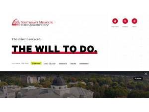 Southeast Missouri State University's Website Screenshot