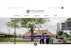 Southwest Baptist University's Website Screenshot