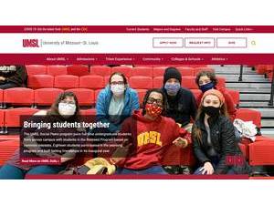 University of Missouri-St. Louis's Website Screenshot