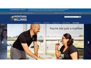 Montana State University Billings's Website Screenshot