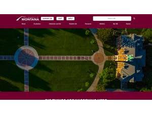 University of Montana's Website Screenshot