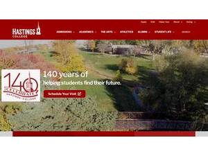 Hastings College's Website Screenshot