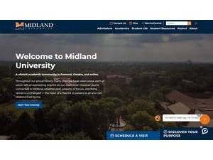 Midland University's Website Screenshot