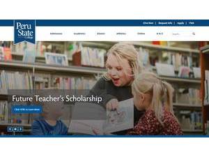 Peru State College's Website Screenshot