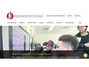 Bloomfield College's Website Screenshot