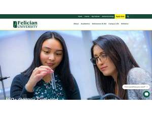 Felician University's Website Screenshot