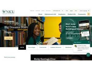New Jersey City University's Website Screenshot