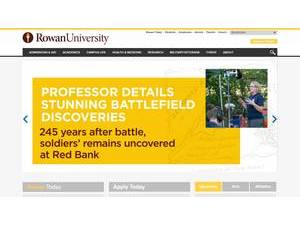 Rowan University's Website Screenshot