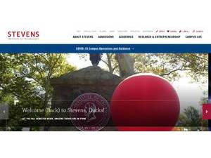 Stevens Institute of Technology's Website Screenshot