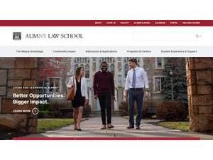 Albany Law School's Website Screenshot
