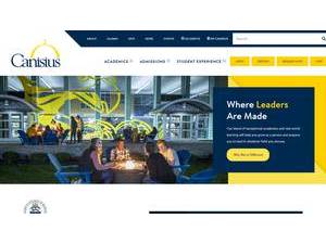 Canisius University's Website Screenshot