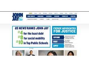 John Jay College of Criminal Justice's Website Screenshot