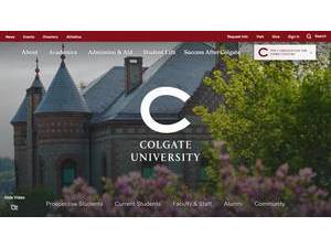 Colgate University's Website Screenshot
