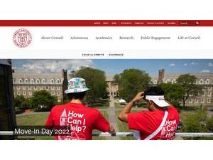 Cornell University's Website Screenshot