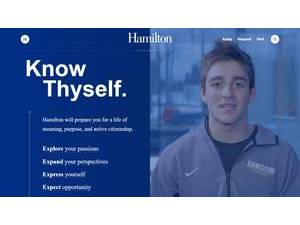 Hamilton College's Website Screenshot