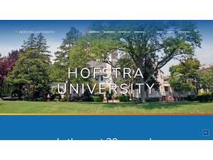 Hofstra University's Website Screenshot