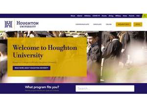 Houghton University's Website Screenshot