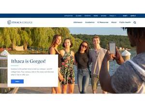 Ithaca College's Website Screenshot