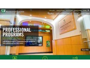 Manhattan College's Website Screenshot