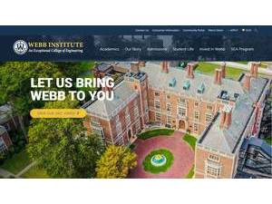 Webb Institute's Website Screenshot