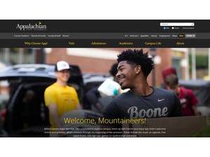 Appalachian State University's Website Screenshot