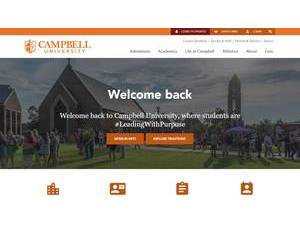 Campbell University's Website Screenshot