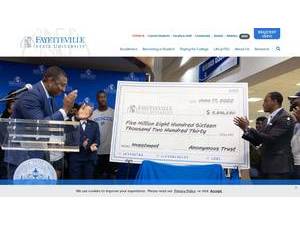 Fayetteville State University's Website Screenshot