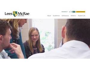 Lees-McRae College's Website Screenshot