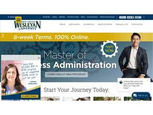 North Carolina Wesleyan University's Website Screenshot