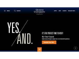 Queens University of Charlotte's Website Screenshot