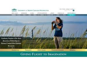 University of North Carolina Wilmington's Website Screenshot