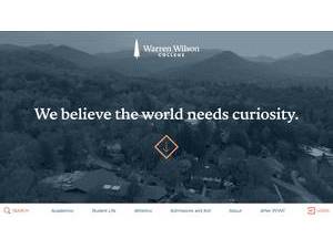 Warren Wilson College's Website Screenshot