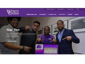 Western Carolina University's Website Screenshot