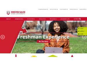 Winston-Salem State University's Website Screenshot