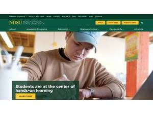North Dakota State University's Website Screenshot