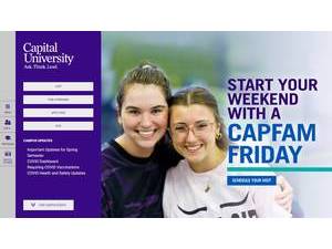 Capital University's Website Screenshot