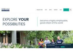 Hiram College's Website Screenshot