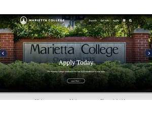 Marietta College's Website Screenshot