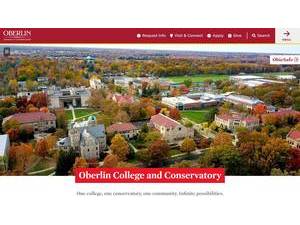 Oberlin College's Website Screenshot