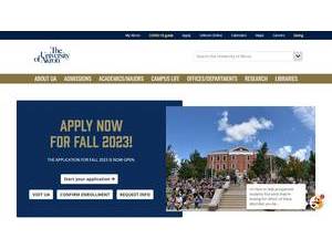 University of Akron's Website Screenshot