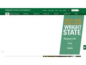 Wright State University's Website Screenshot