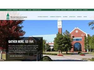 Northeastern State University's Website Screenshot